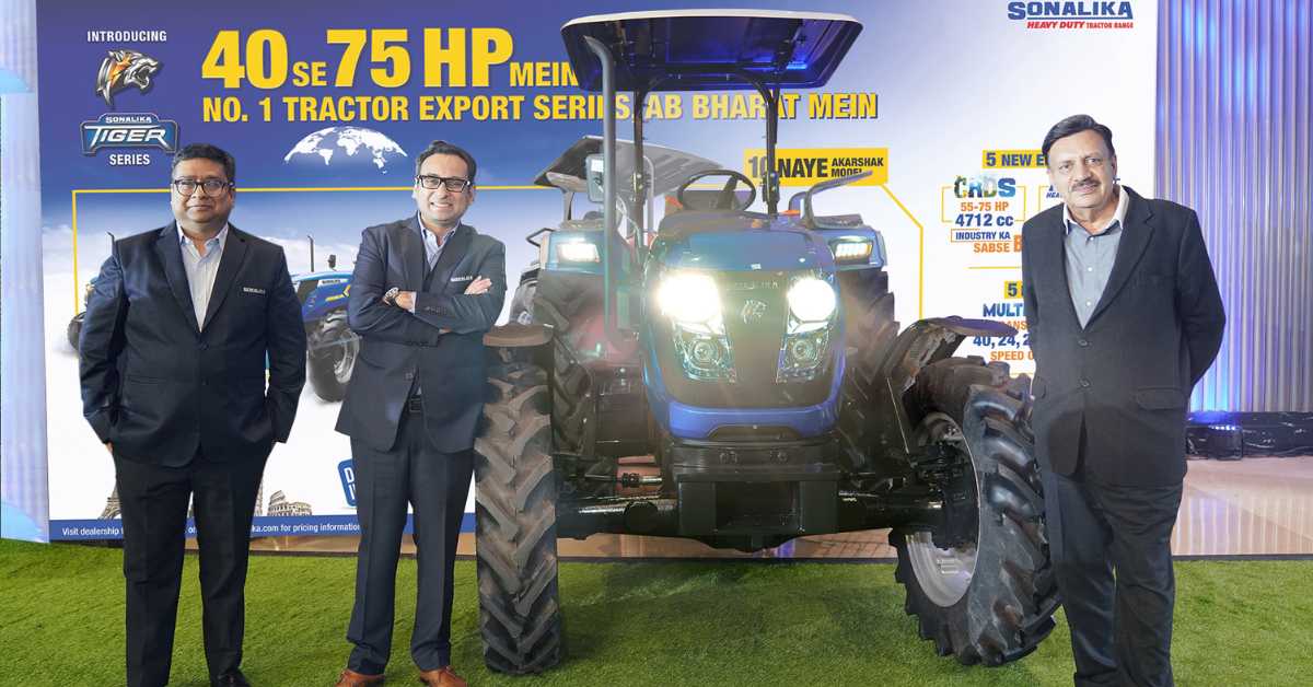 Sonalika kicks off 2024 with its biggest ever range of 10 new 'Tiger' heavy duty tractors in 40-75 HP; 'Designed in Europe' No. 1 tractor export series now available for Indian farmers too