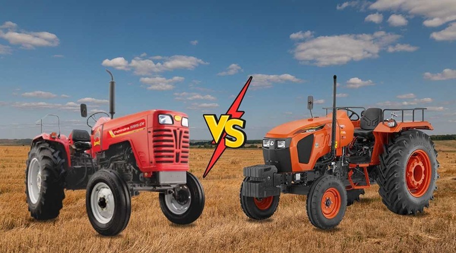 MAHINDRA 595 DI Vs Kubota MU 5502 ट्रैक्टर का तुलनात्मक विश्लेषण