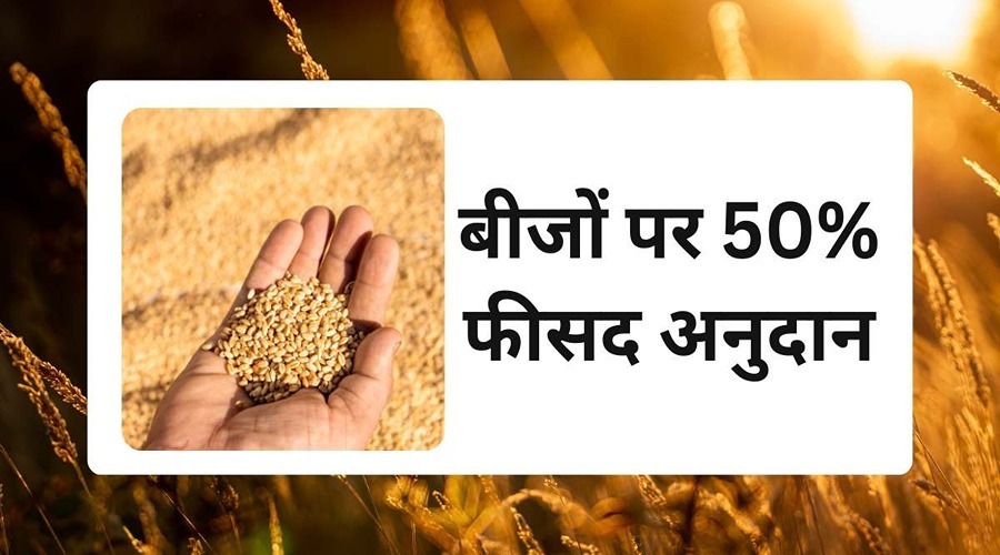  In which state, 50% subsidy is being provided on the seeds of these five varieties.
