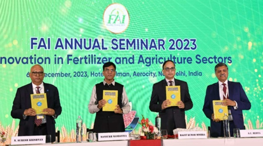 Central Chemical and Fertilisers Minister Dr. Mansukh Mandaviya Inaugurated the 59th annual seminar 2023 of Fertiliser Association of India 
